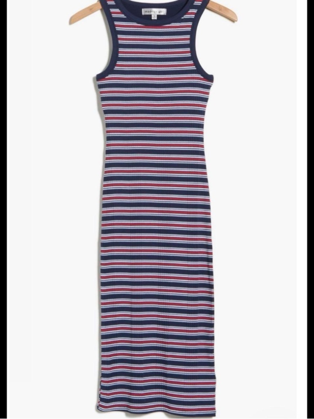 Madden Girl Navy Ribbed Tank Top